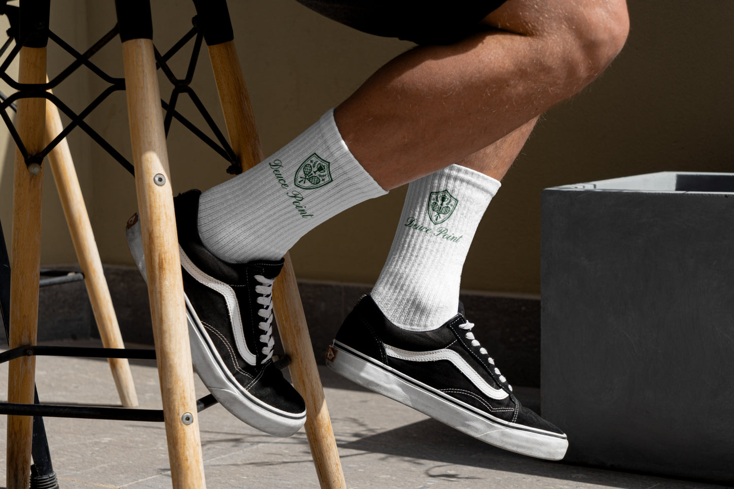 Deuce Point White Socks 2x